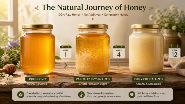 Crystallization of Pure Honey - Process